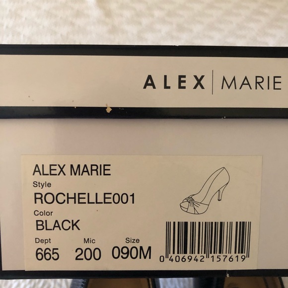 Black Open Toe pumps - Picture 3 of 4